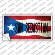 San Sebastian Puerto Rico Flag Novelty Sticker Decal