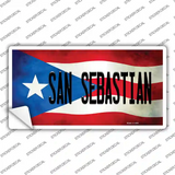 San Sebastian Puerto Rico Flag Novelty Sticker Decal