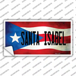 Santa Isabel Puerto Rico Flag Novelty Sticker Decal
