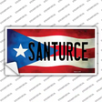 Santurce Puerto Rico Flag Novelty Sticker Decal