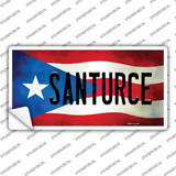 Santurce Puerto Rico Flag Novelty Sticker Decal