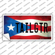 Tailgtr Puerto Rico Flag Novelty Sticker Decal