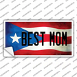 Best Mom Puerto Rico Flag Novelty Sticker Decal