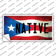Native Puerto Rico Flag Novelty Sticker Decal