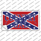 Confederate Country Gal Novelty Sticker Decal
