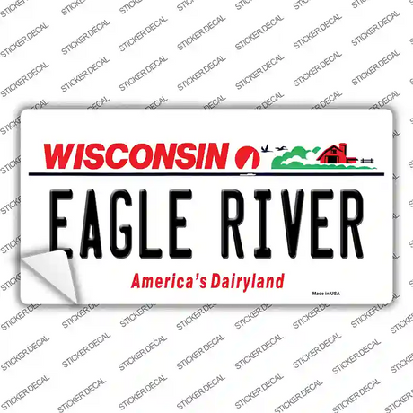 Eagle River Wisconsin Novelty Sticker Decal
