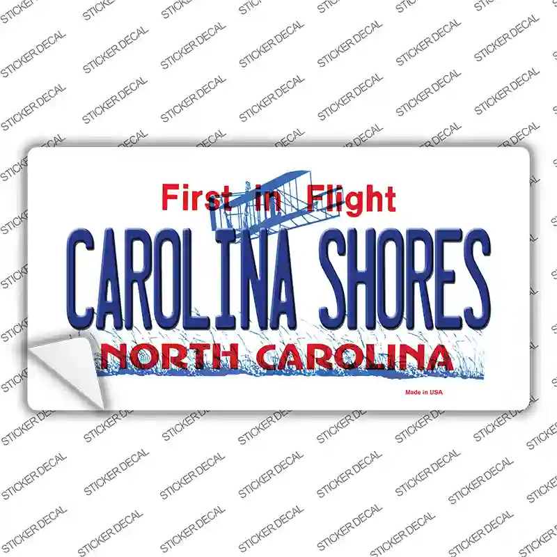 Carolina Shores North Carolina Novelty Sticker Decal
