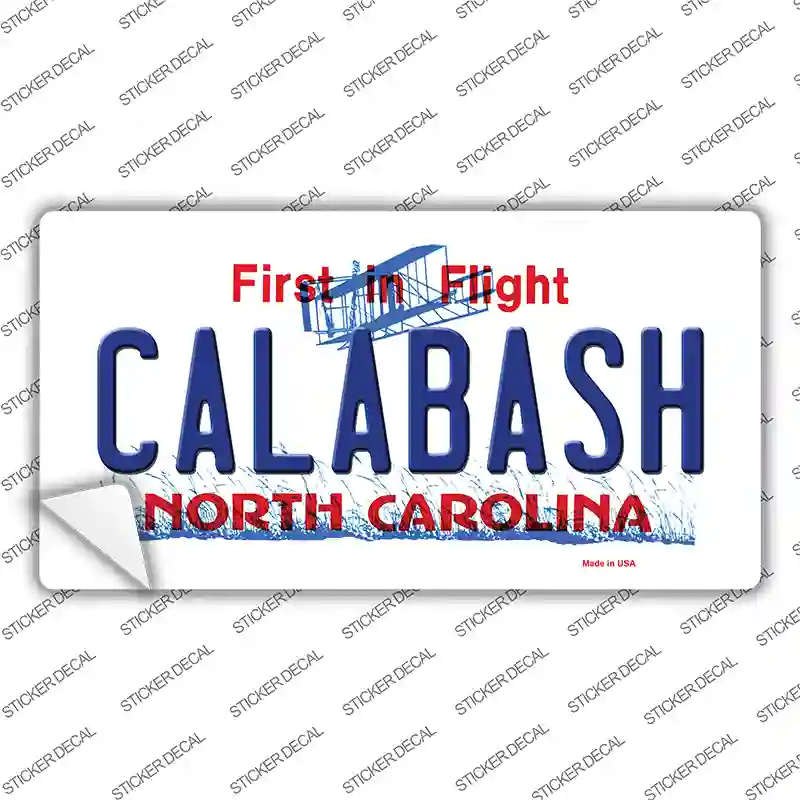 Calabash North Carolina Novelty Sticker Decal