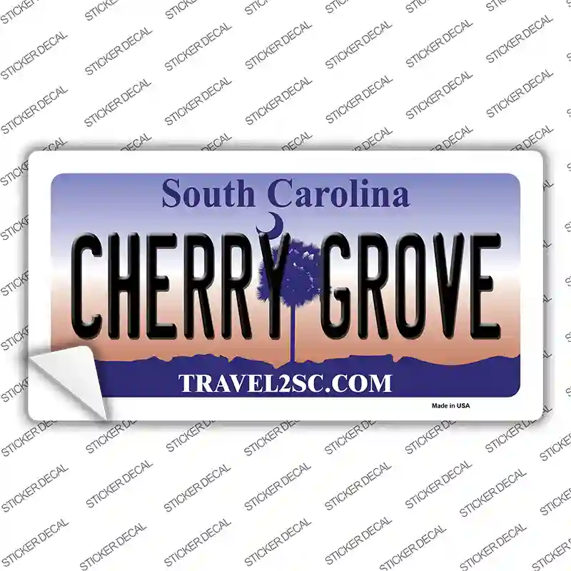 Cherry Grove South Carolina Novelty Sticker Decal