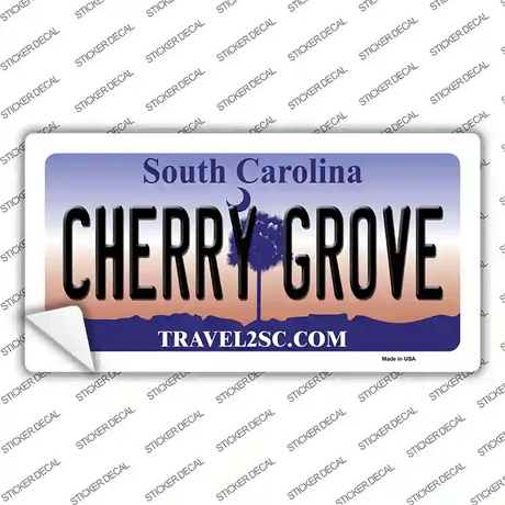 Cherry Grove South Carolina Novelty Sticker Decal