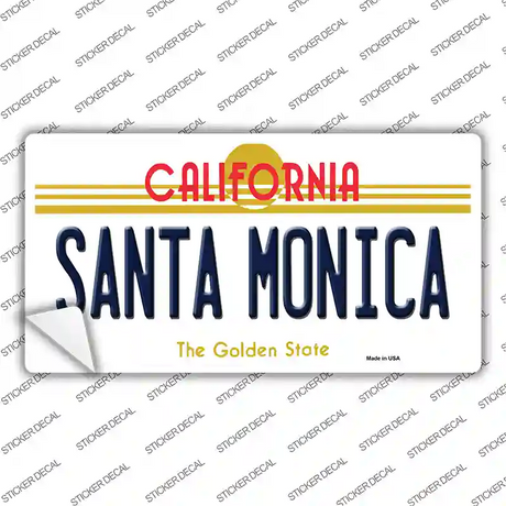 Santa Monica California Novelty Sticker Decal