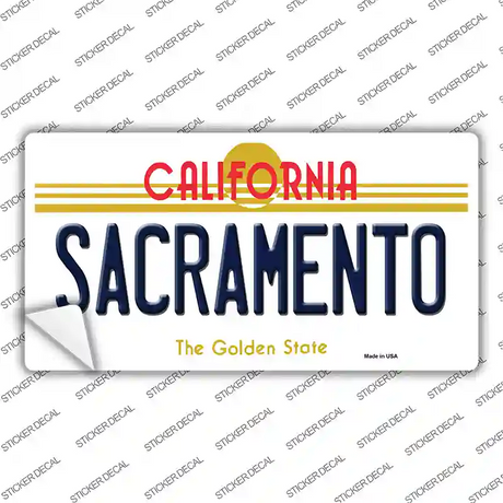 Sacramento California Novelty Sticker Decal