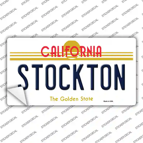 Stockton California Novelty Sticker Decal