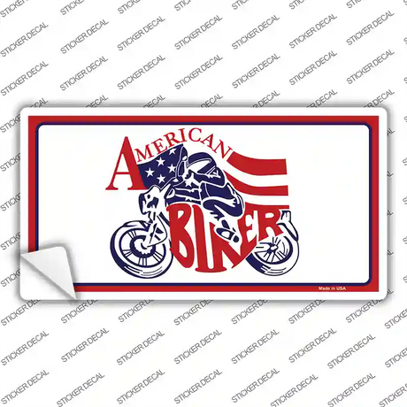 American Patriotic Biker Novelty Sticker Decal