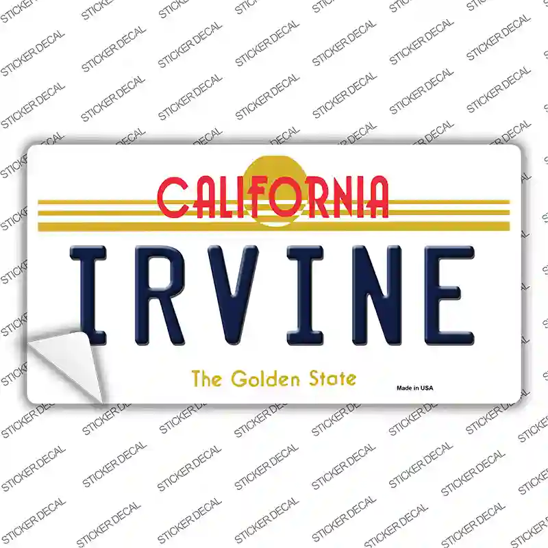 Irvine California Novelty Sticker Decal