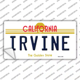 Irvine California Novelty Sticker Decal