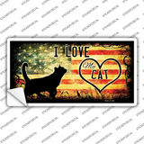 I Love My Cat Novelty Sticker Decal