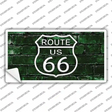 Route 66 Green Brick Wall Novelty Sticker Decal