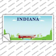 Indiana Recycle State Blank Novelty Sticker Decal