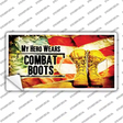 My Hero Wears Combat Boots Novelty Sticker Decal