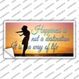 Happiness Way Of Life Sunset Novelty Sticker Decal