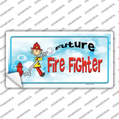 Future Fire Fighter Novelty Sticker Decal