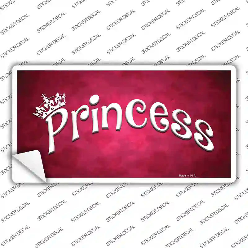 Princess Pink Novelty Sticker Decal