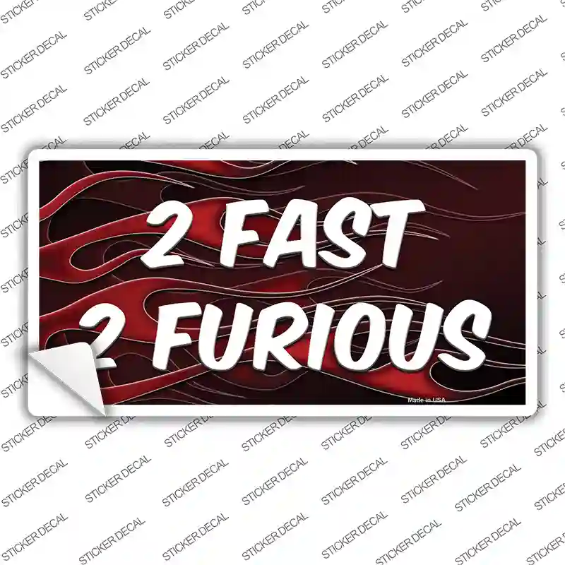 2 Fast 2 Furious Novelty Sticker Decal