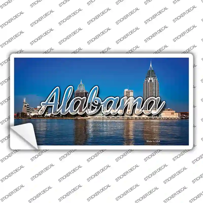 Alabama City Skyline State Novelty Sticker Decal