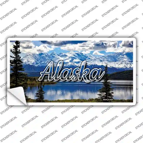 Alaska Snowy Mountains State Novelty Sticker Decal