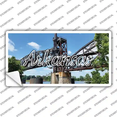 Arkansas Rusty Bridge State Novelty Sticker Decal