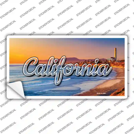 California Beach State Novelty Sticker Decal