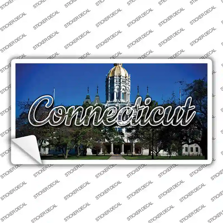 Connecticut Capital Building State Novelty Sticker Decal