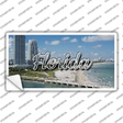 Florida White Sand Beach State Novelty Sticker Decal