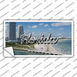 Florida White Sand Beach State Novelty Sticker Decal