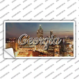 Georgia City Lights State Novelty Sticker Decal