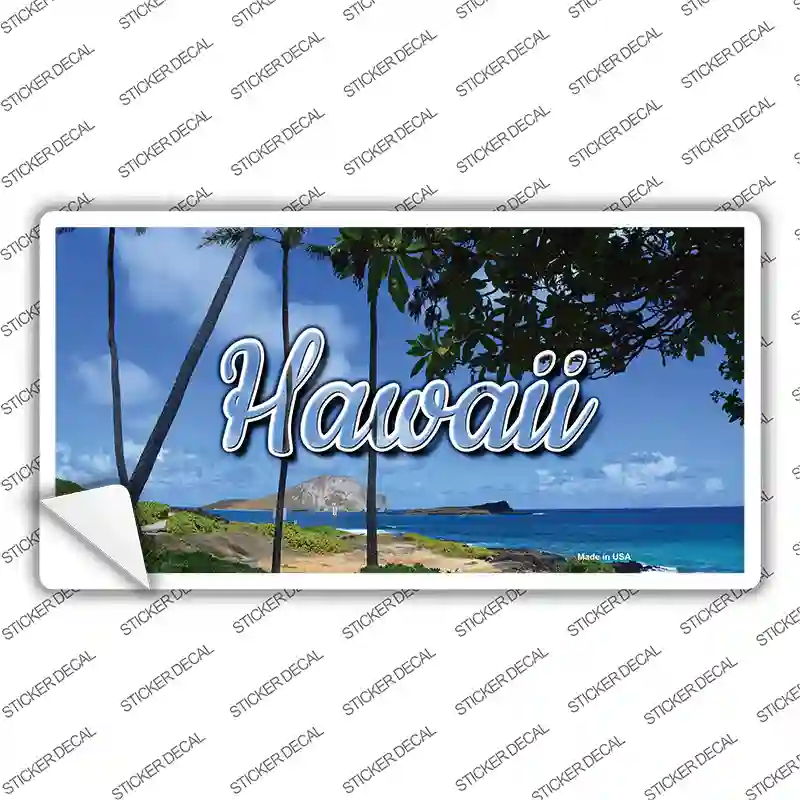 Hawaii Palm Trees State Novelty Sticker Decal