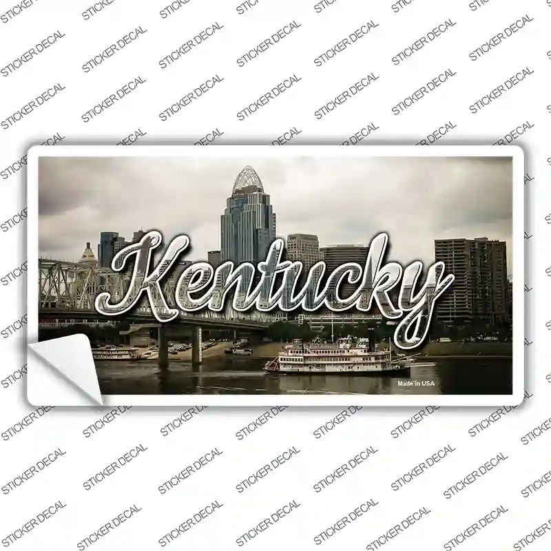 Kentucky City Skyline State Novelty Sticker Decal