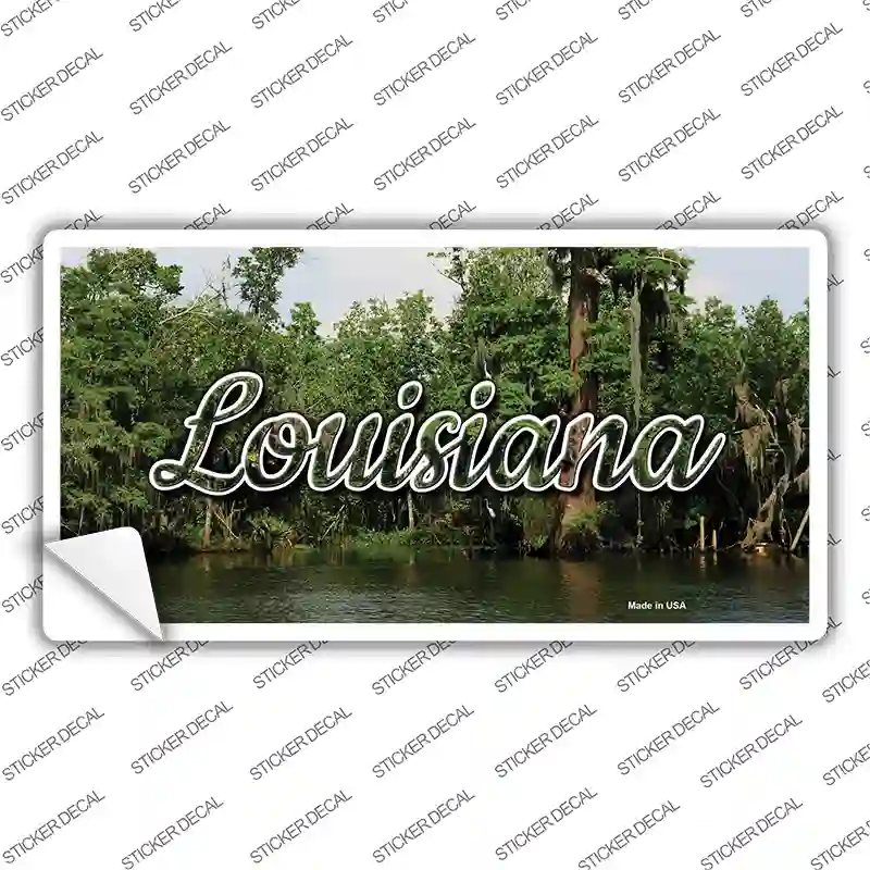 Louisiana Swamp State Novelty Sticker Decal