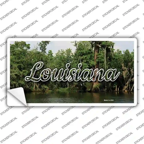 Louisiana Swamp State Novelty Sticker Decal