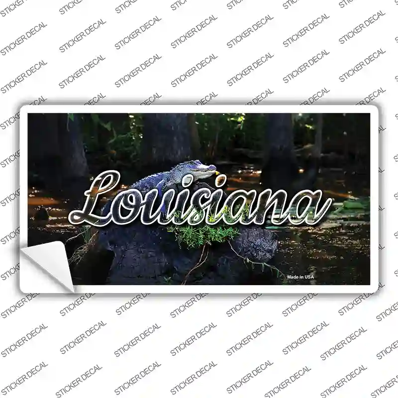Louisiana Alligator Swamp State Novelty Sticker Decal