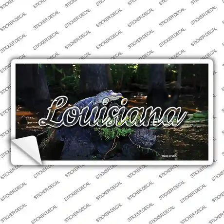Louisiana Alligator Swamp State Novelty Sticker Decal