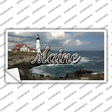 Maine Lighthouse Beach State Novelty Sticker Decal