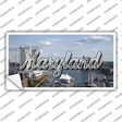 Maryland River Skyline State Novelty Sticker Decal