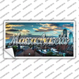 Massachusetts Sunset Skyline State Novelty Sticker Decal