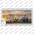 Michigan City Sunset State Novelty Sticker Decal