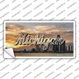 Michigan City Sunset State Novelty Sticker Decal