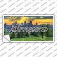 Minnesota City Skyline Sunset State Novelty Sticker Decal