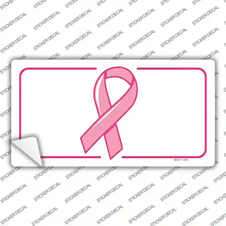 Breast Cancer Ribbon Novelty Sticker Decal