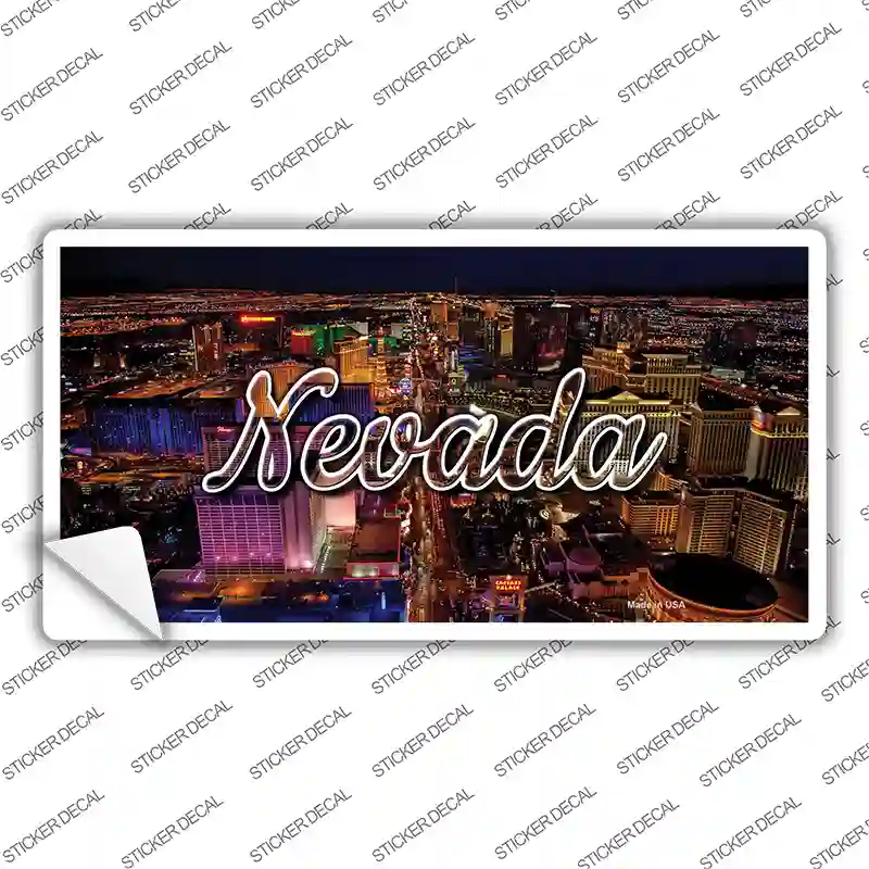 Nevada City Lights State Novelty Sticker Decal